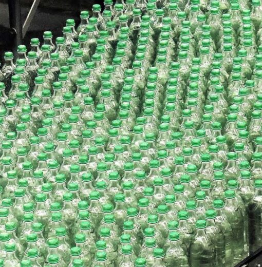 a group of empty bottles