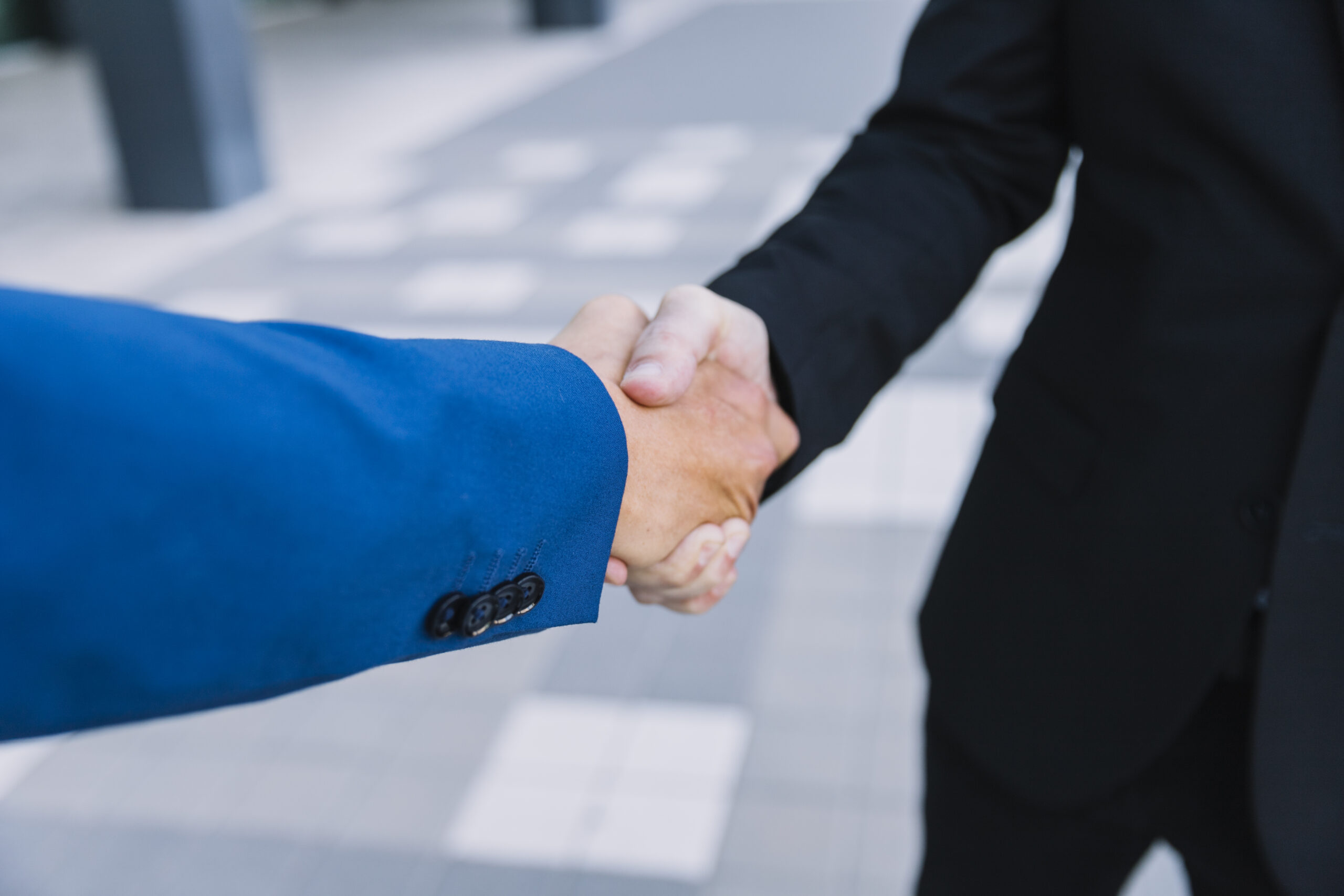 Poignet de main pour accord collaboration